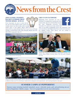 News from the Crest (June 2013)