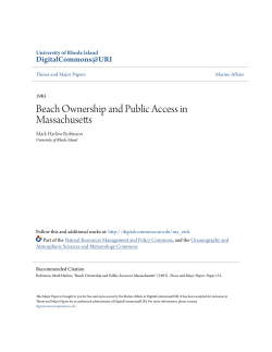 Beach Ownership and Public Access in Massachusetts