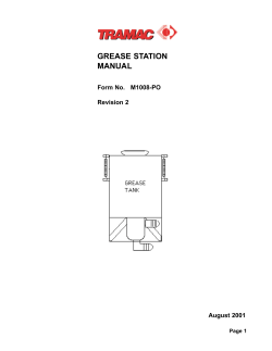 GREASE STATION MANUAL