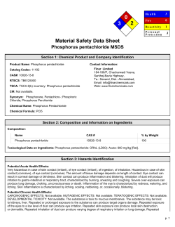 MSDS - Finar Limited
