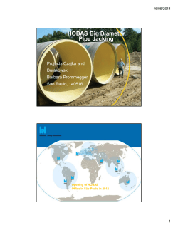 HOBAS Big Diameter Pipe Jacking