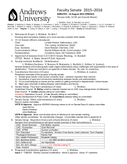 Faculty Senate 2015&ndash;2016