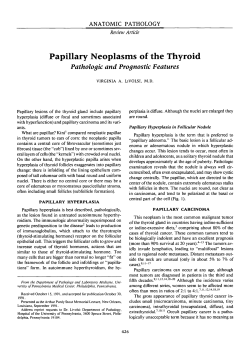 Papillary Neoplasms of the Thyroid
