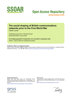 The social shaping of British communications networks