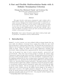 A Fast and Flexible Multiresolution Snake with A