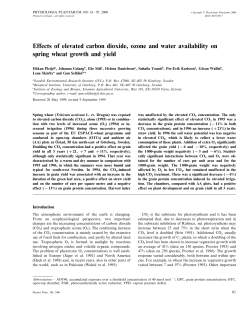 Effects of elevated carbon dioxide, ozone and water availability on