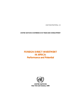 Foreign Direct Investment in Africa: Performance and