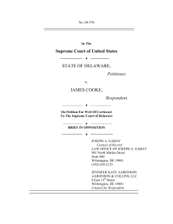Supreme Court of United States STATE OF DELAWARE, Petitioner