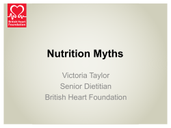 Nutrition Myths - British Heart Foundation