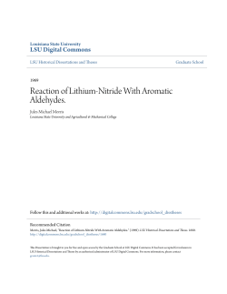 Reaction of Lithium-Nitride With Aromatic Aldehydes.