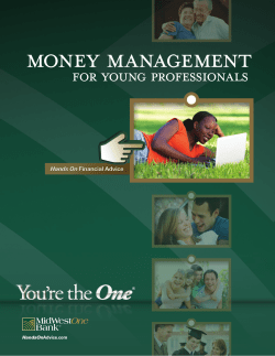 MONEy MANAGEMENT - MidWestOne Bank