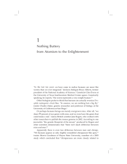 Nothing Buttery from Atomism to the Enlightenment