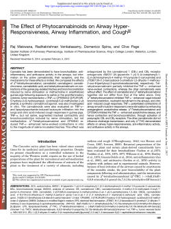 The Effect of Phytocannabinoids on Airway Hyper