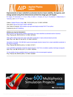 Improvements to laser wakefield accelerated electron beam stability