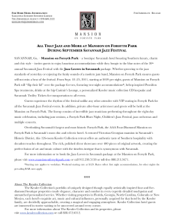 Jazz Release - Mansion on Forsyth Park