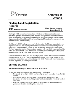 Finding Land Registration Records