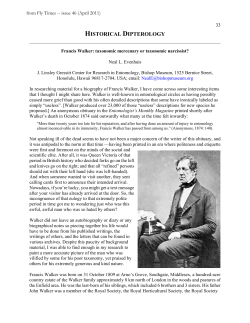 historical dipterology - Natural History Museum