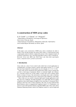A construction of MDS array codes