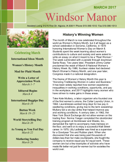 March 2017 Newsletter