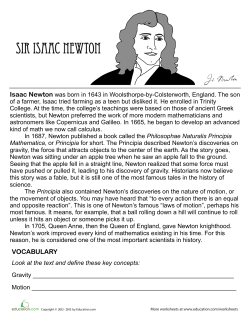 Sir Isaac Newton
