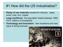 1 How did the US industrialize?