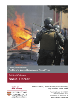 document - The Cambridge Risk Framework