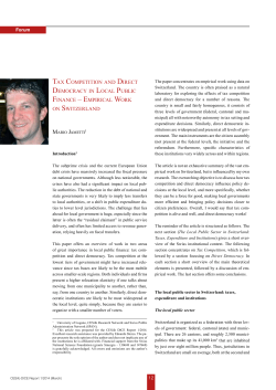 tax competition and direct democracy in local public finance