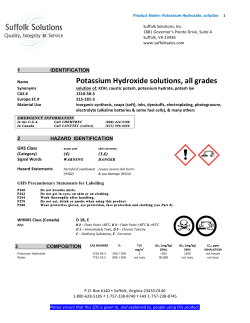 Potassium Hydroxide Solution