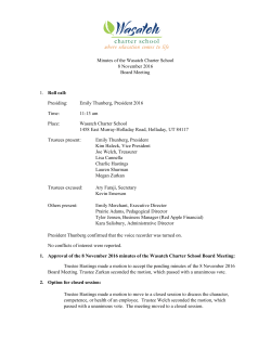 December - Wasatch Charter School