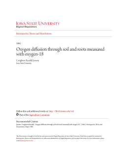 Oxygen diffusion through soil and roots measured with oxygen-18