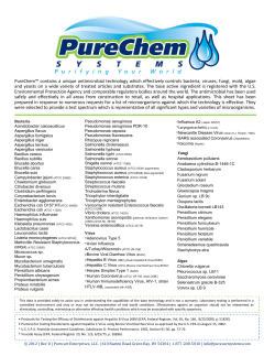 PureChem&trade; contains a unique antimicrobial technology which
