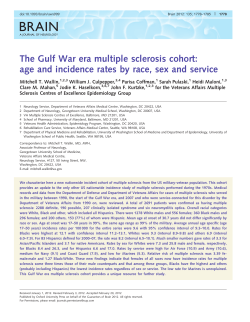 The Gulf War era multiple sclerosis cohort: age and