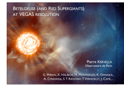 BETELGEUSE (AND RED SUPERGIANTS) AT VEGAS RESOLUTION