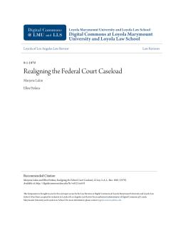Realigning the Federal Court Caseload