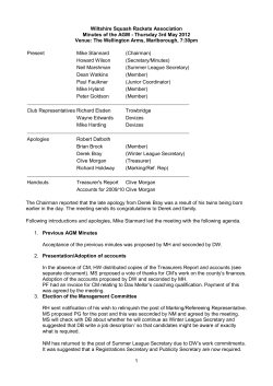 0 - Wiltshire Squash Rackets Association