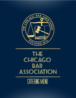 Catering Menu - The Chicago Bar Association