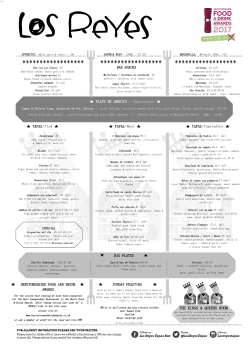menu - Los Reyes