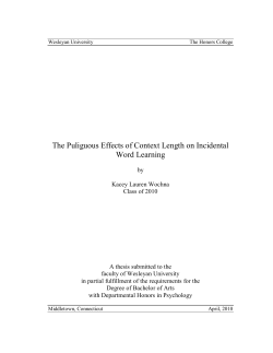 The Puliguous Effects of Context Length on Incidental