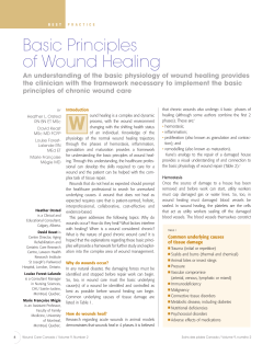 Basic Principles of Wound Healing