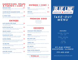take-out menu