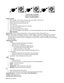 Unit 6 - Middle River Baptist Church Child Development Center