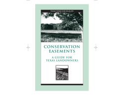 Conservation Easements: A Guide for Texas Landowners