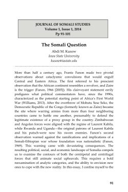The Somali Question - Iowa State University