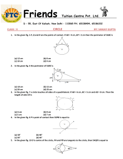 REVISION - CIRCLE - Friends Tuition Centre Pvt. Ltd.
