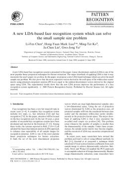 A new LDA-based face recognition system which can solve the