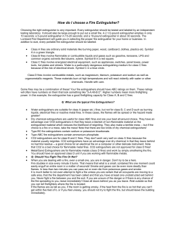 How do I choose a Fire Extinguisher?