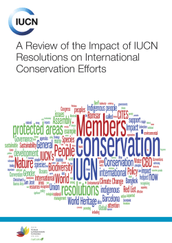 A Review of the Impact of IUCN Resolutions on International
