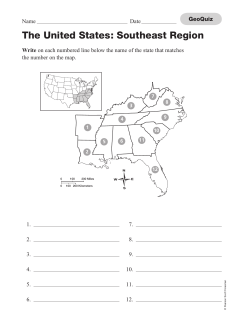 The United States: Southeast Region