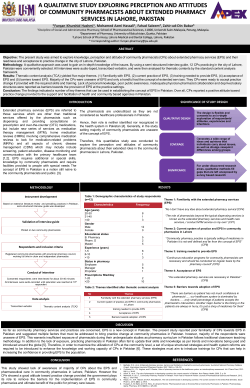A QUALITATIVE STUDY EXPLORING PERCEPTION AND