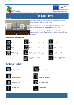 The Jugs &ndash; Level 1